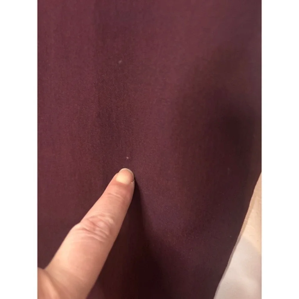 Mario Serrani‎ Burgundy Trousers Womens Size 8 Straight Leg Career Office Pants
